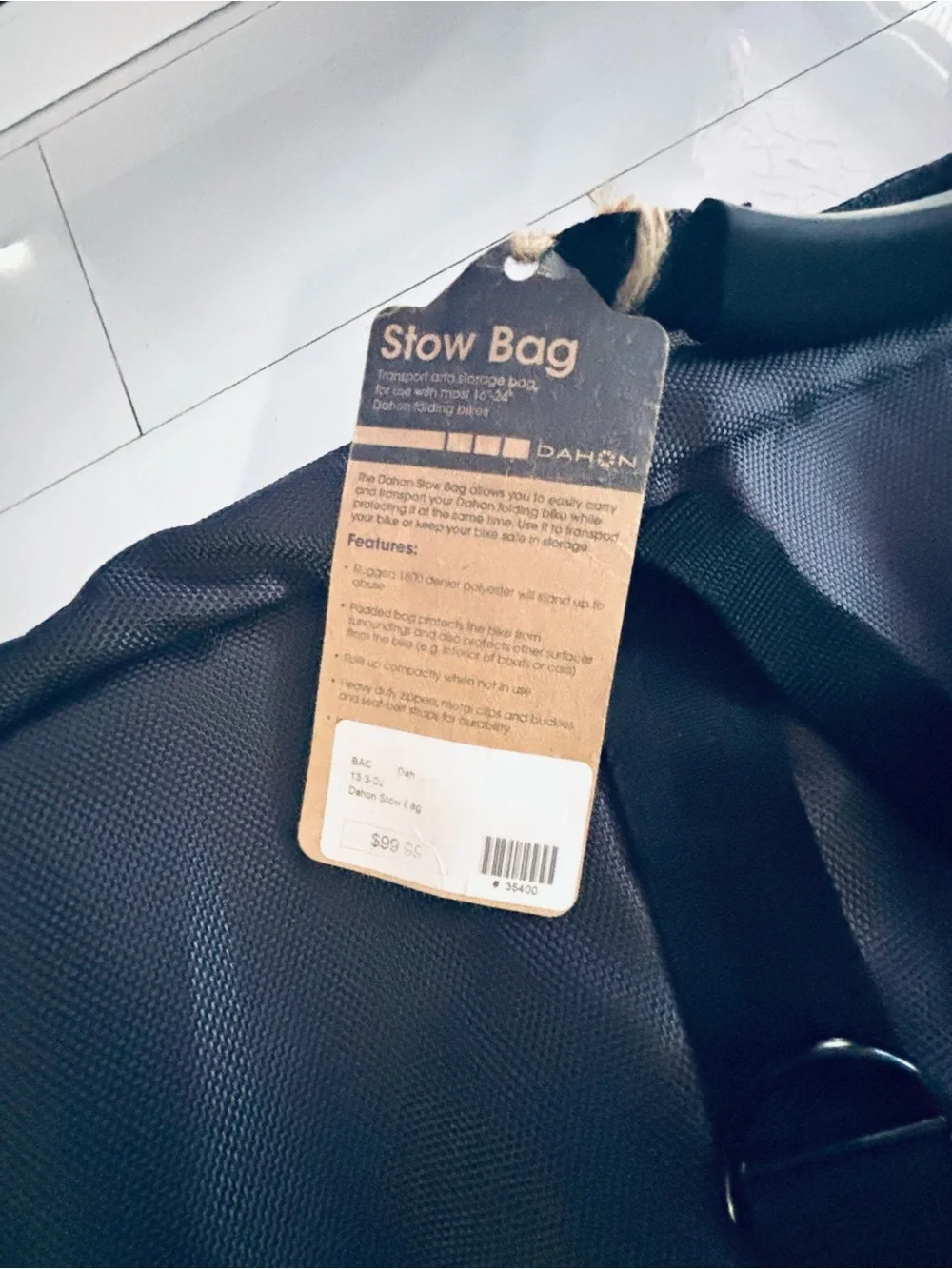 Black Foldable Bike Travel Bag – Protective Carry Case